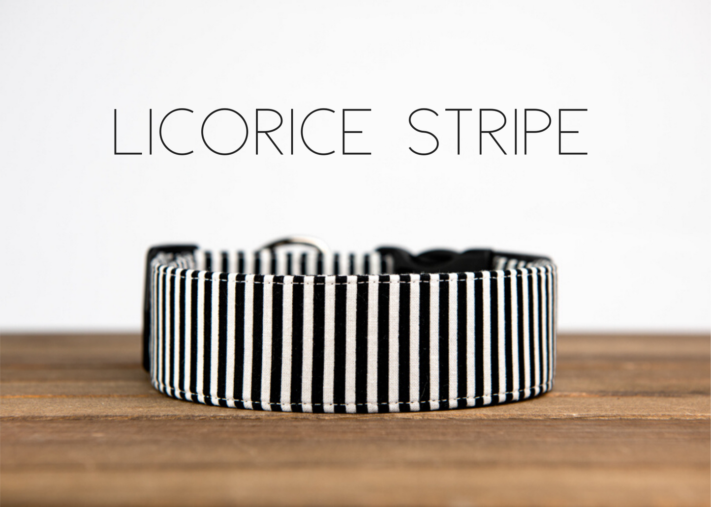 Licorice Stripe Dog Collar