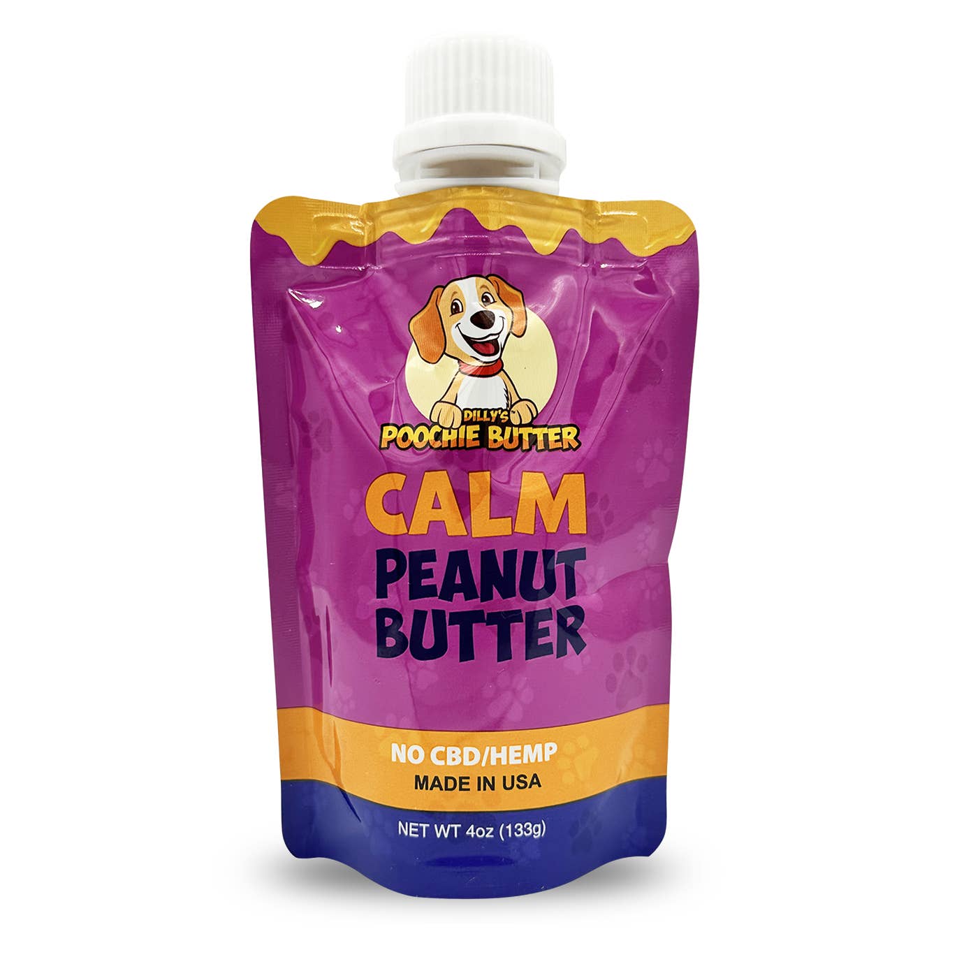 Calm PB Squeeze Pack 4oz + Marrow Bone: 3-4" Bone