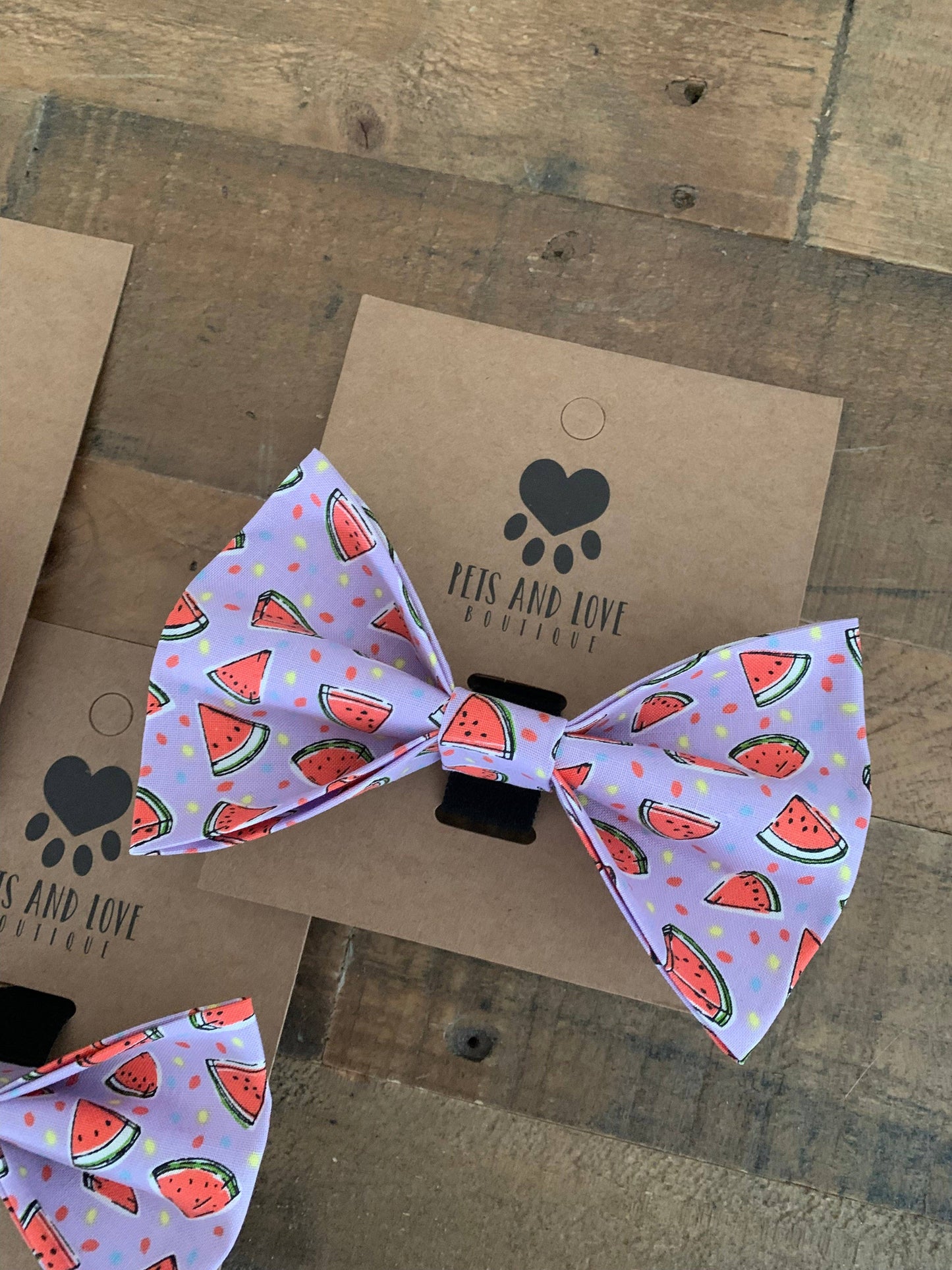 Watermelon Slices Dog Bow