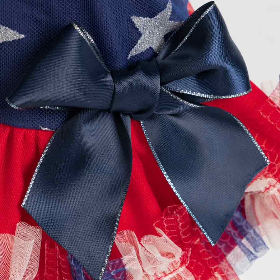 Patriotic Sparkly Dog Tutu Dress