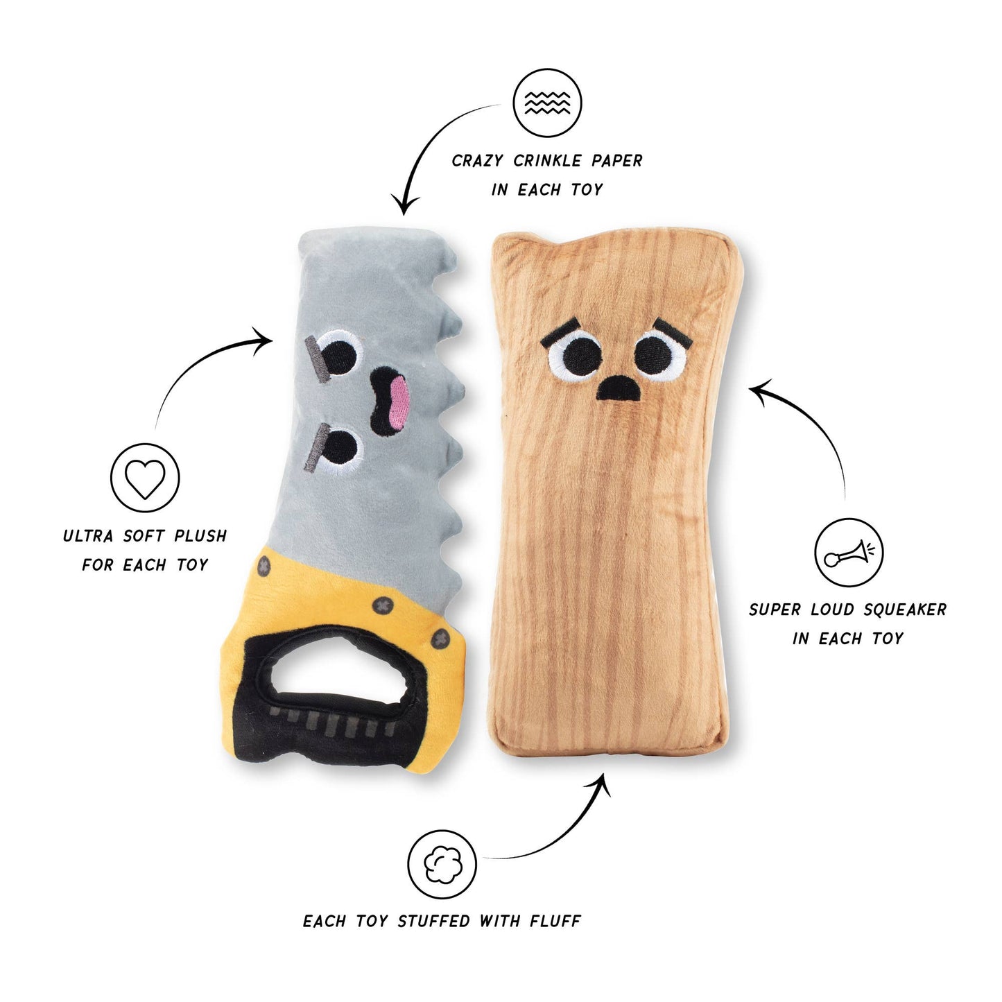 I Saw That 2 Piece Dog Toy Set