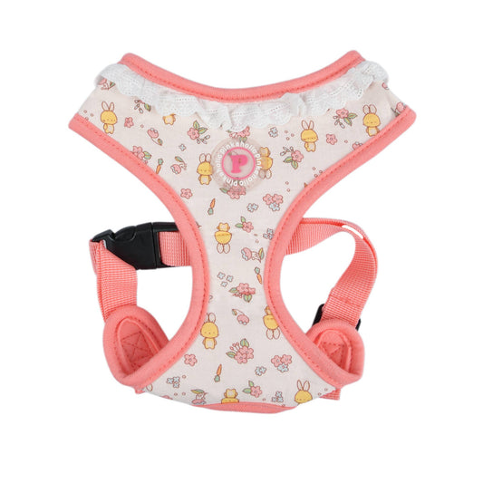 Pinkaholic Amara Over-the-Head Dog Harness Floral Ruffle: