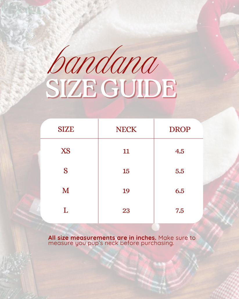 Tis the Season Dog Bandana