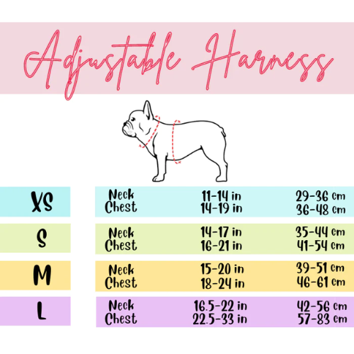Velvet Adjustable Dog Harness - Assorted Colors