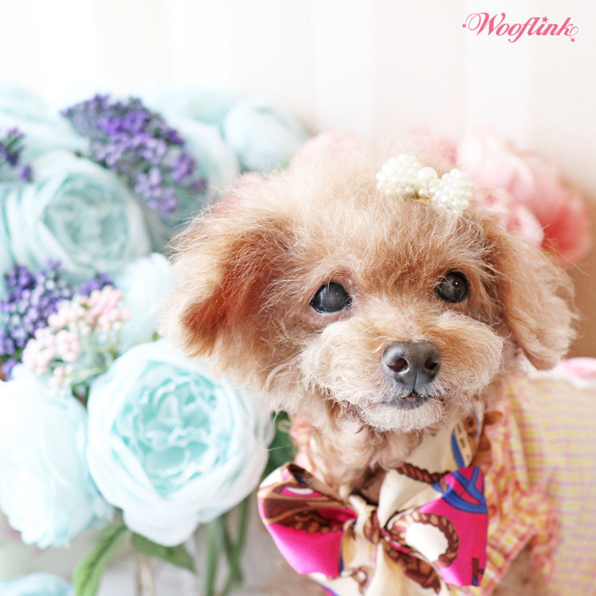 Pearl Dog Hairbow