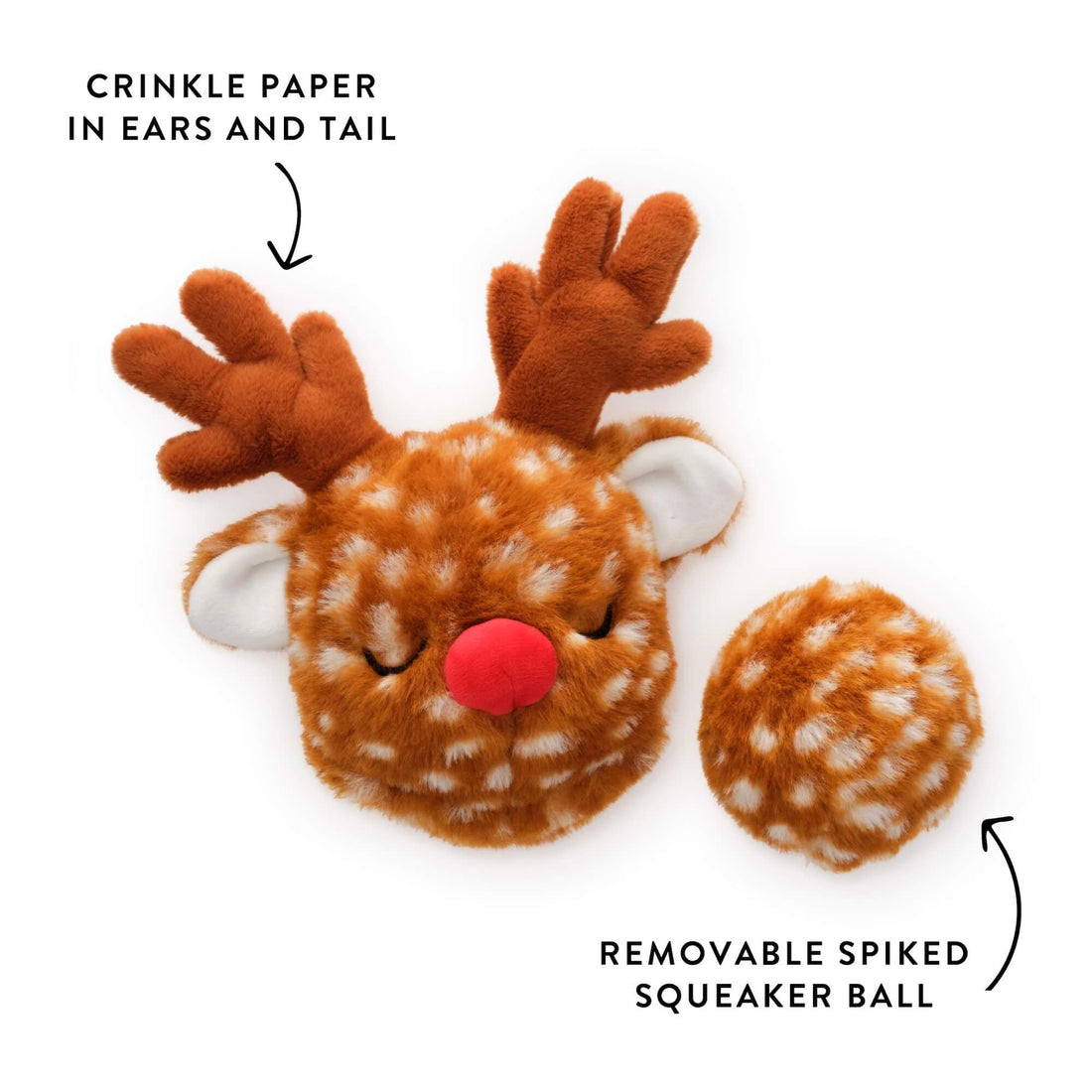 Reindeer Interactive Snuffle Dog Toy