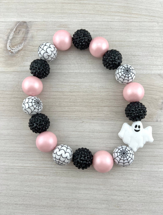 Spooky Sweeetheart Stretch Elastic Dog Necklace