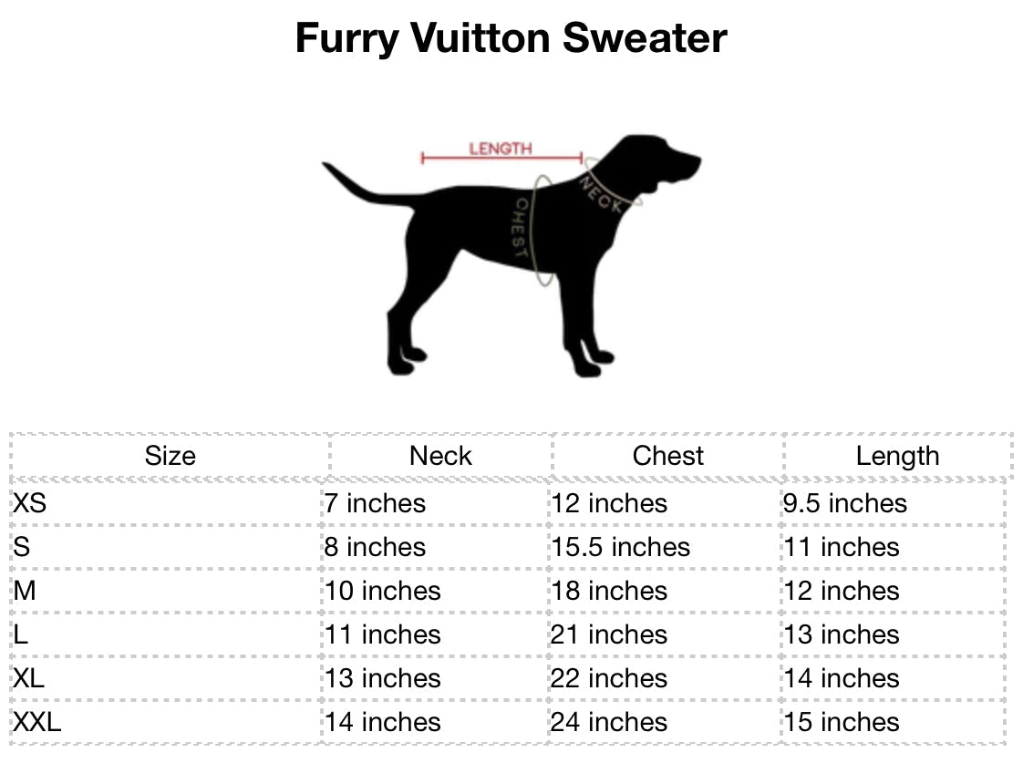 Furry Vuiton Sweater