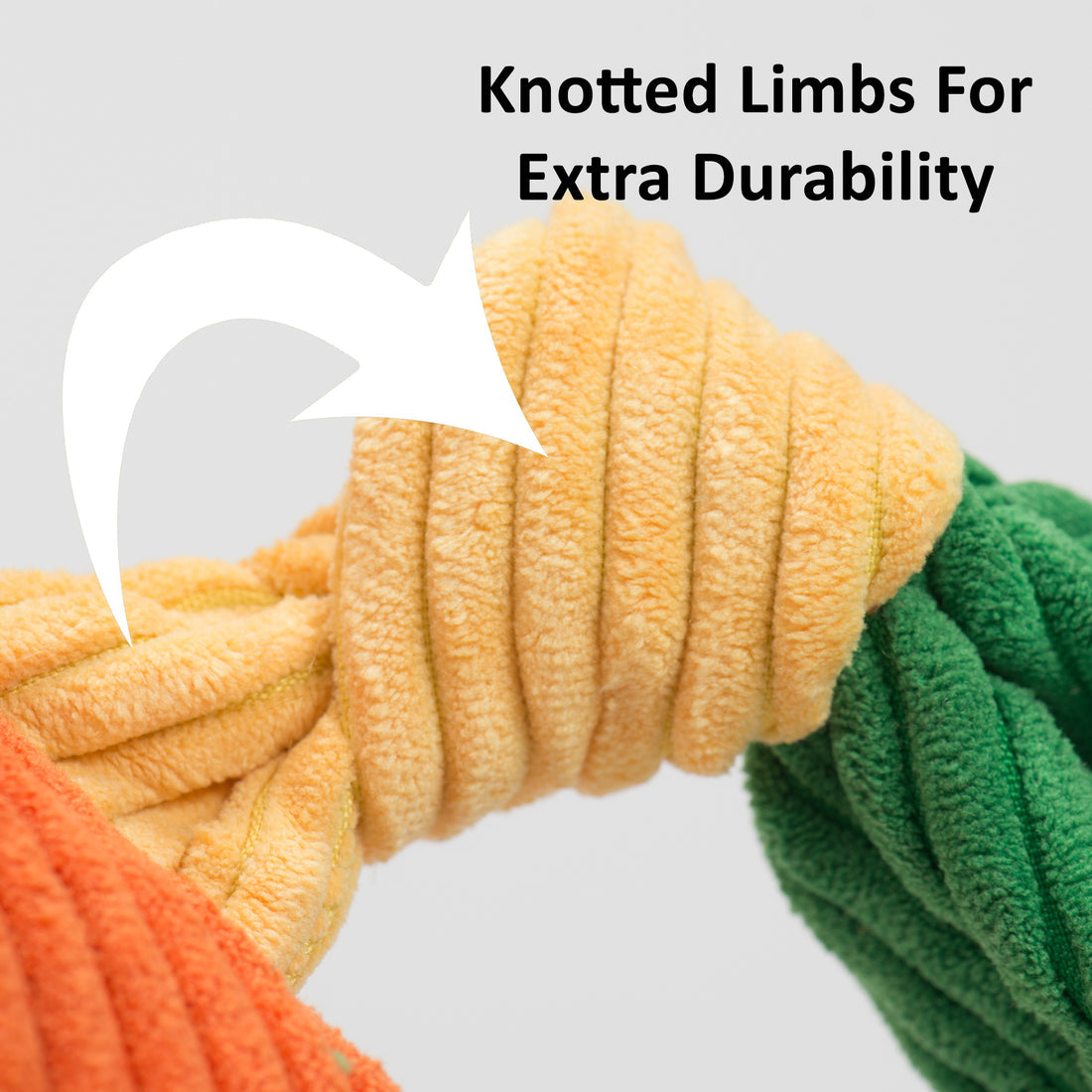 Patches HuggleMutt™ Knottie® Plush Dog Toy