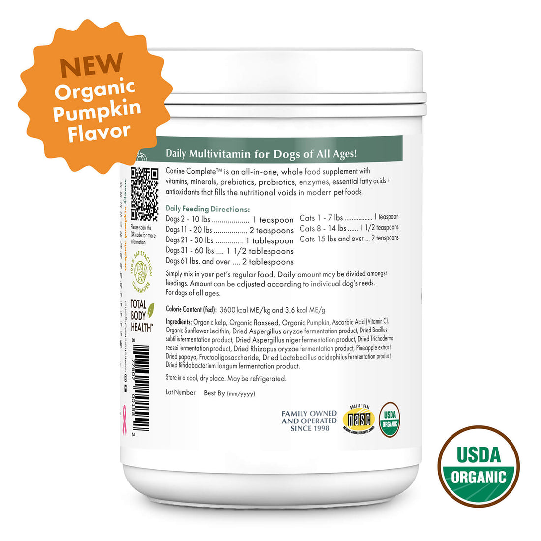 Canine Complete™ Organic Pumpkin - 8 oz