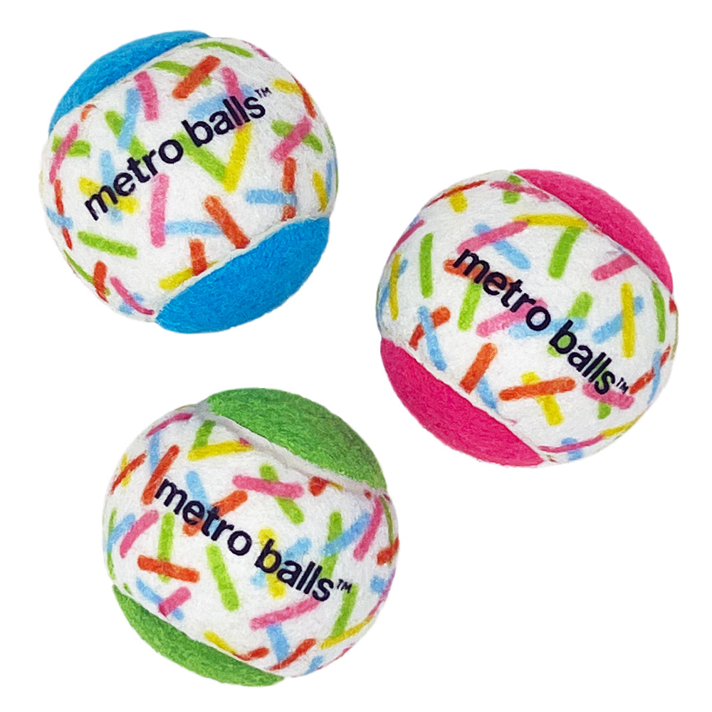 Pawty Tennis Balls 3pk - Standard/Mini