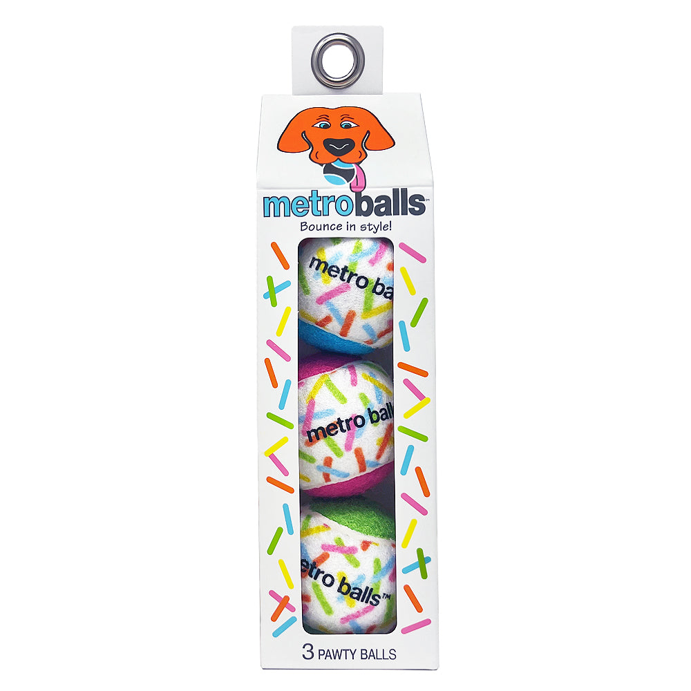 Pawty Tennis Balls 3pk - Standard/Mini