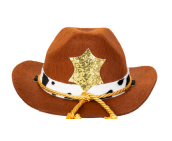 Brown Star Cowboy Hat Dog Costume