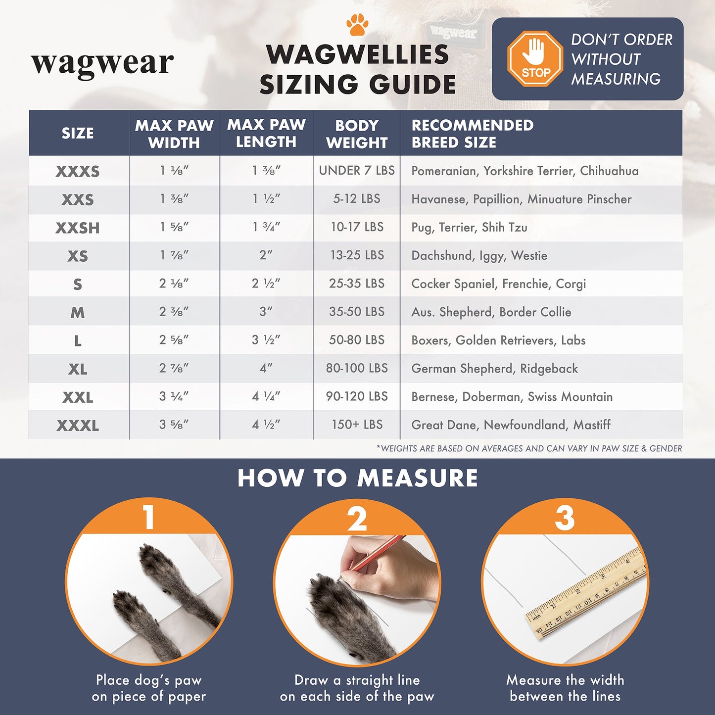 Botas de agua WagWellies® - Colores surtidos