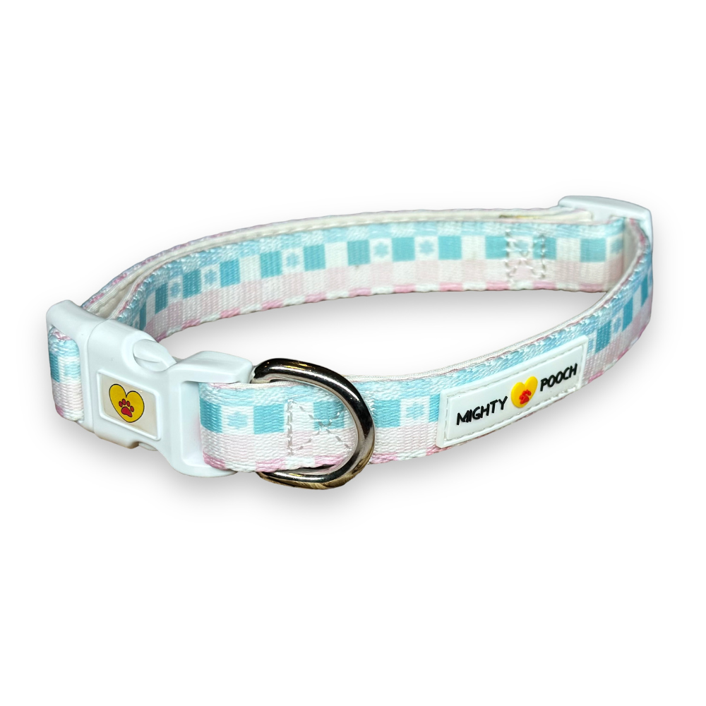 Comfort Dog Collar - Pastel Plaid