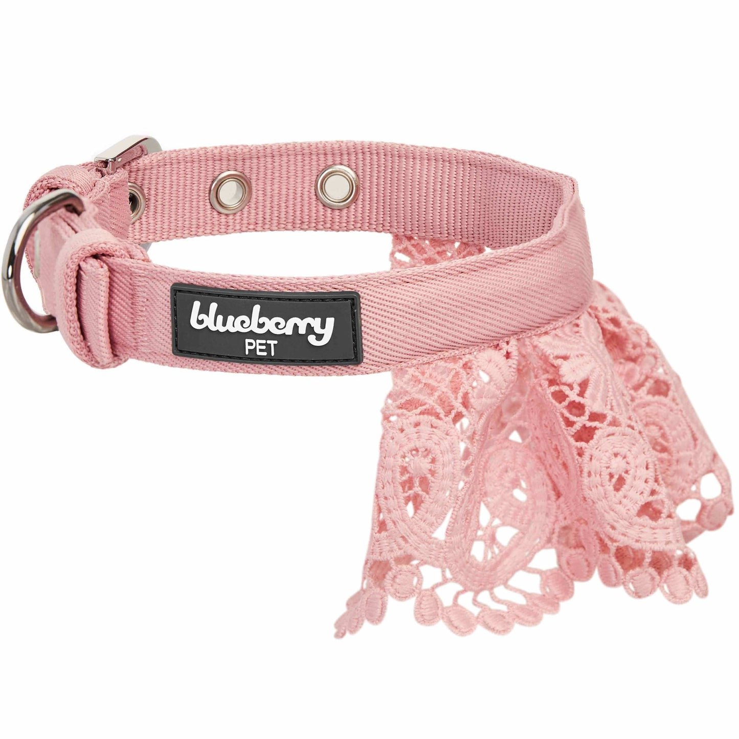 Cute Floral Lace Dog Collar - Lavender
