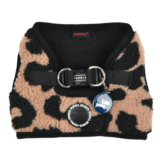 Serval Vest Dog Harness Step-In Leopard Print - Beige