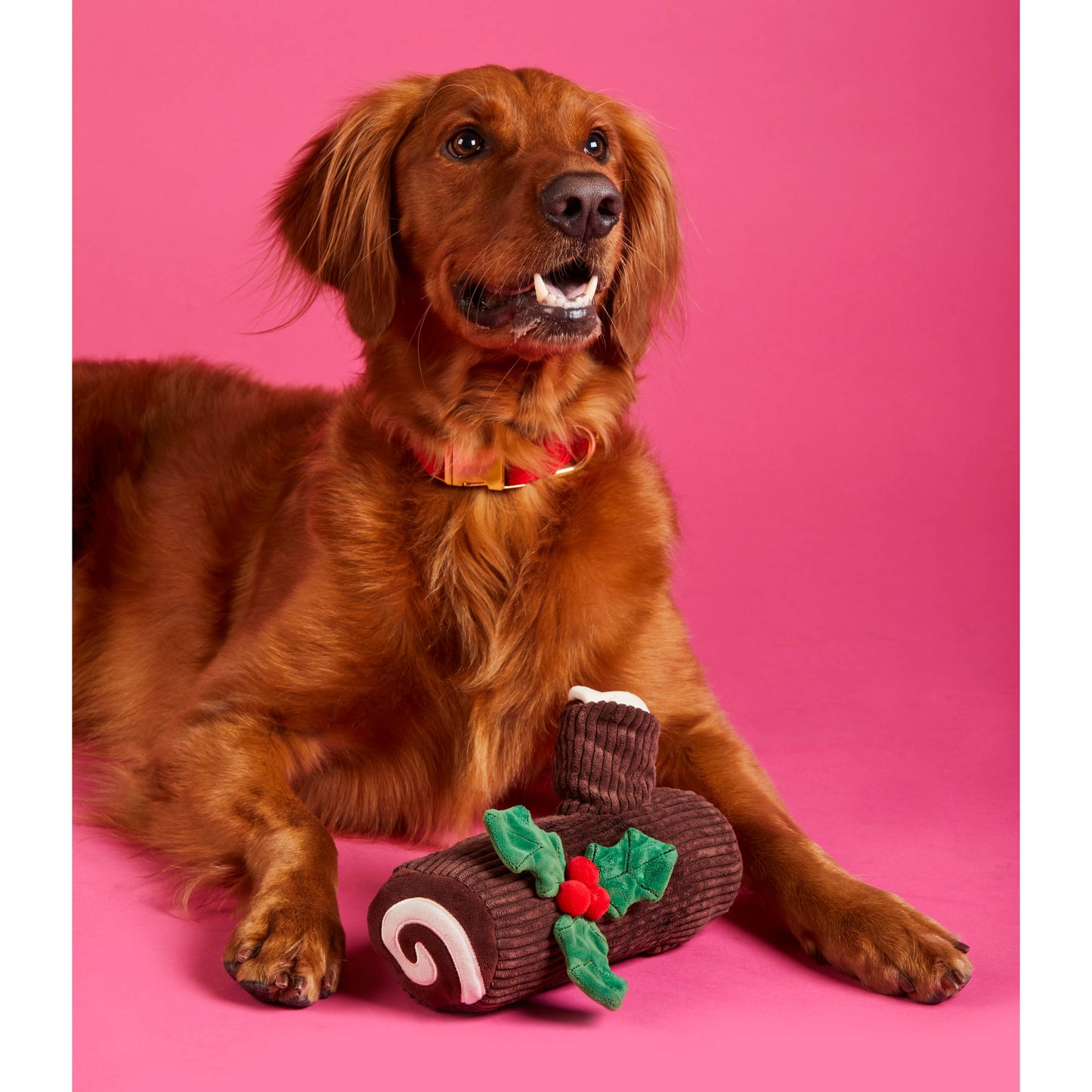 Yule Log Interactive Snuffle Dog Toy