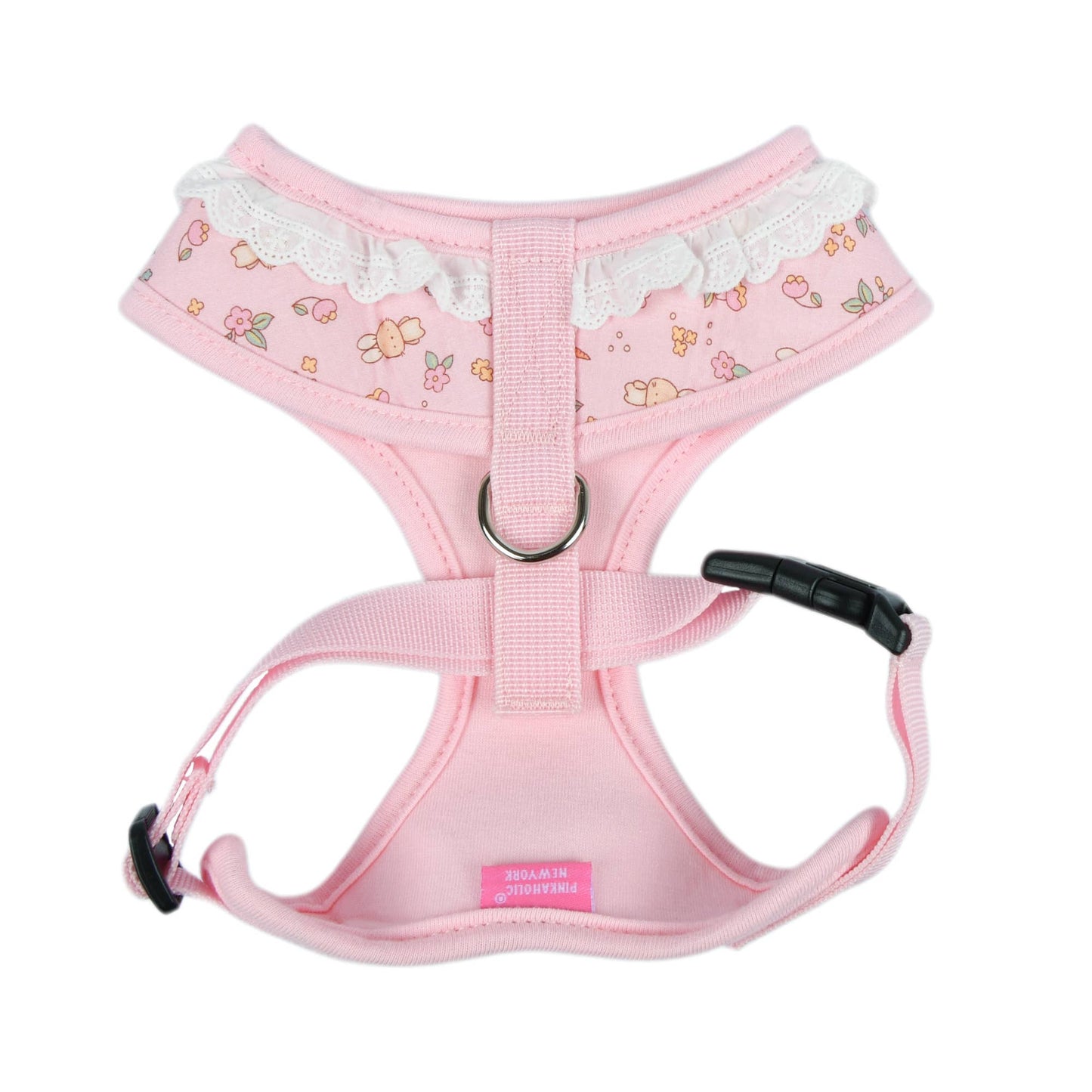 Pinkaholic Amara Over-the-Head Dog Harness Floral Ruffle: