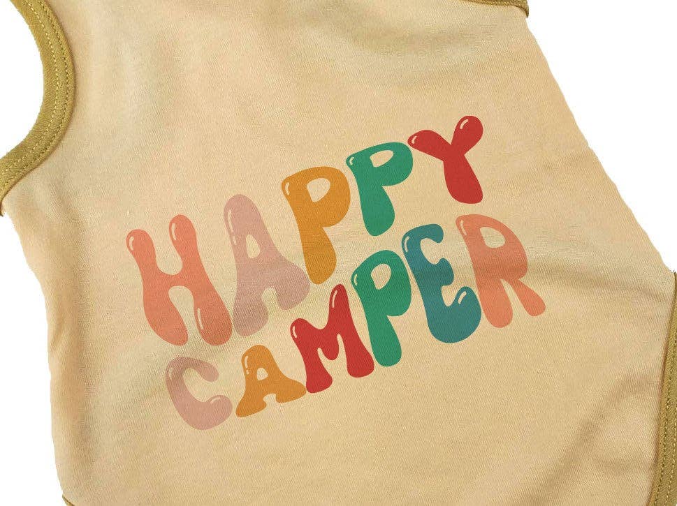 Happy Camper Dog Tee