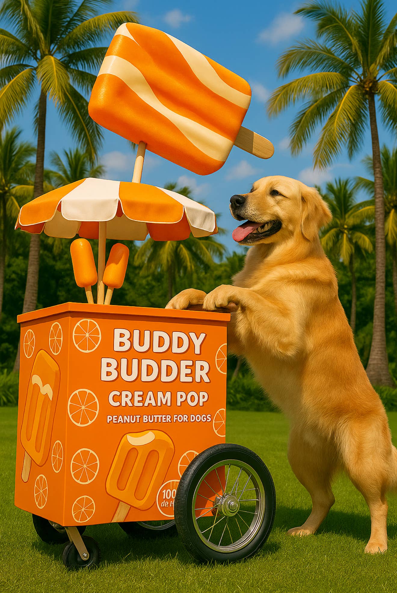 Cream Pop Buddy Budder - Dog Peanut Butter - 3oz