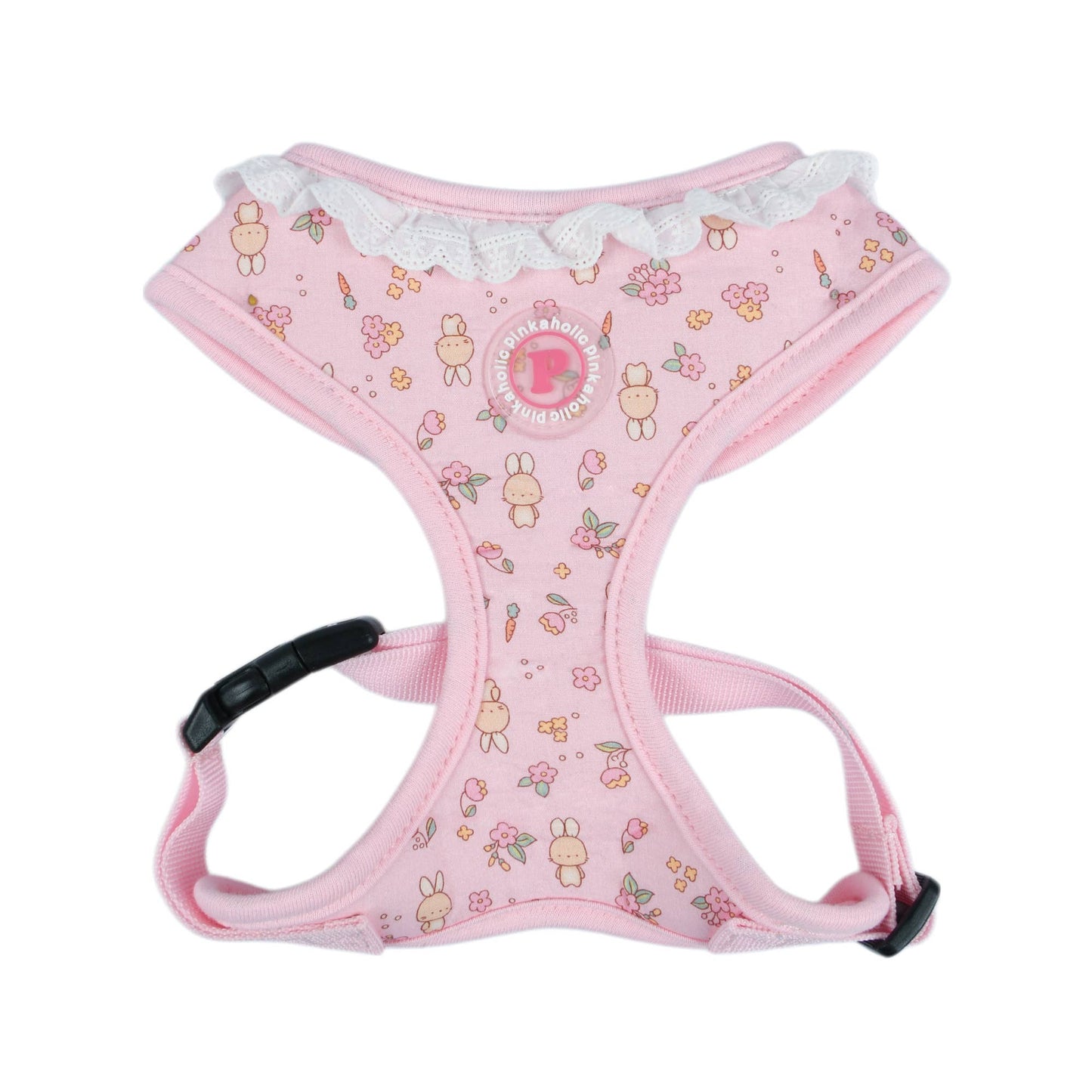 Pinkaholic Amara Over-the-Head Dog Harness Floral Ruffle: