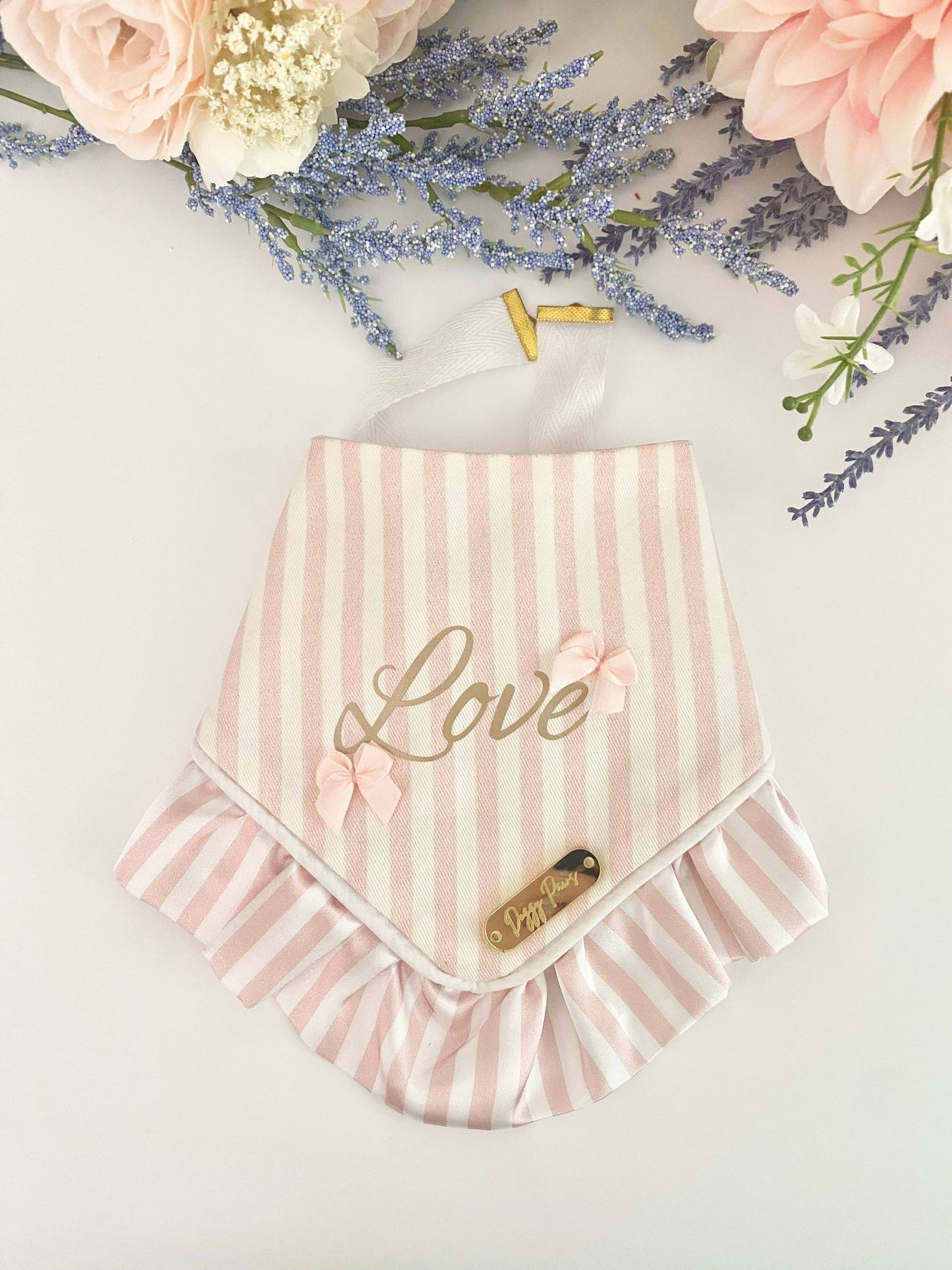 Ballerina with Ruffle - Valentine’s Dog Bandana