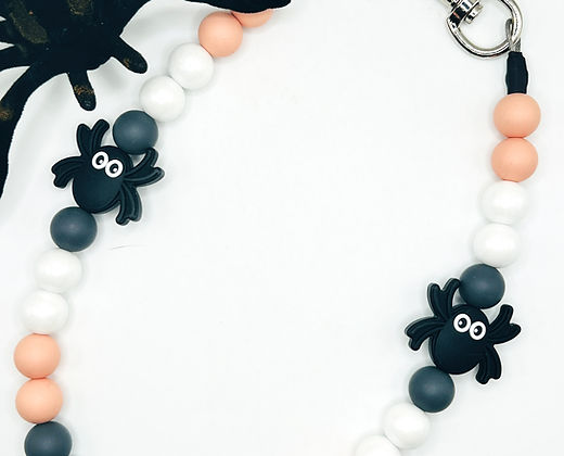 Collar para perros con cuentas y arañas espeluznantes