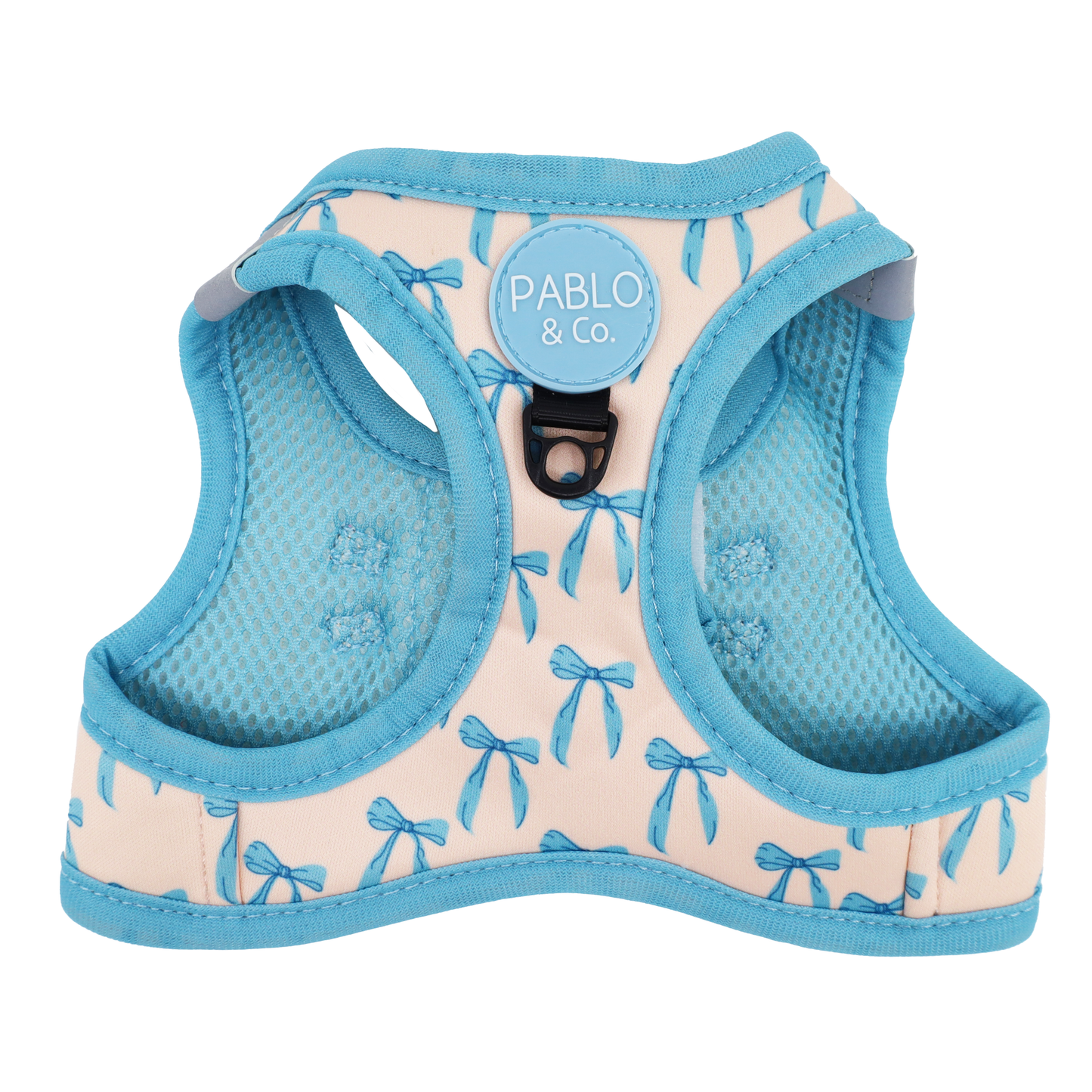 Baby Blue Bows Step In Harness