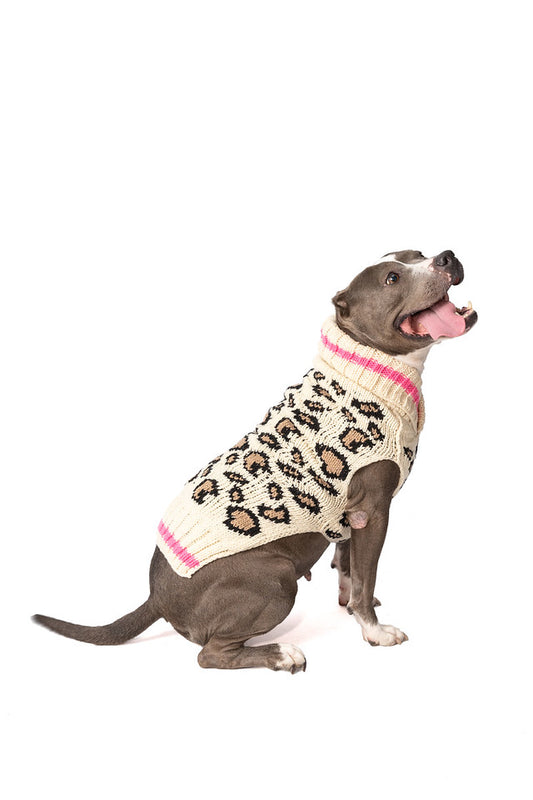 Suéter de leopardo para perro