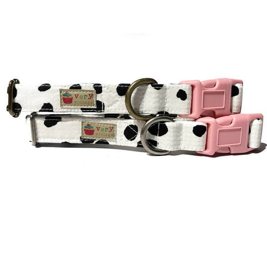 Moo Cow Organic Cotton Dog Collar