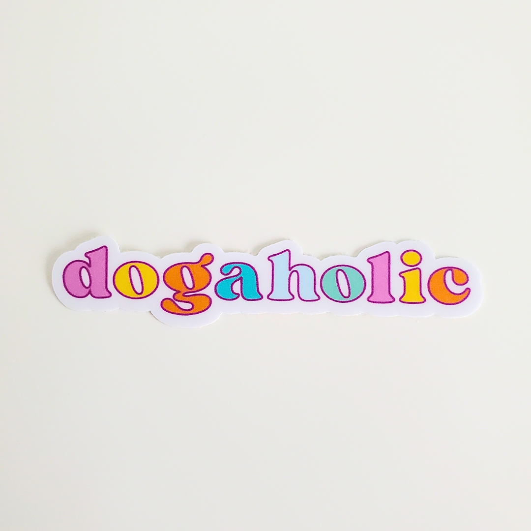Dogaholic Sticker