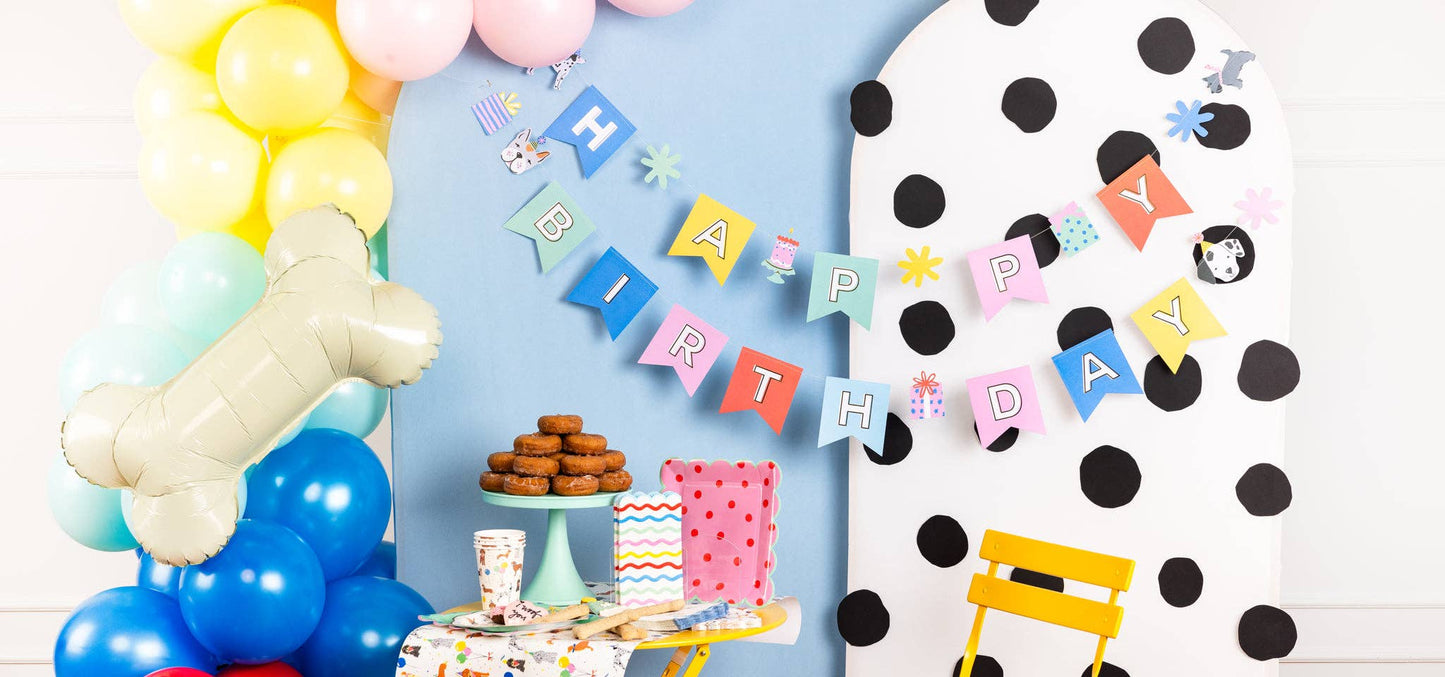 Happy Birthday Dog Banner