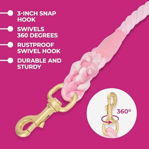 Pink and Blue Pastel Swirl Leash