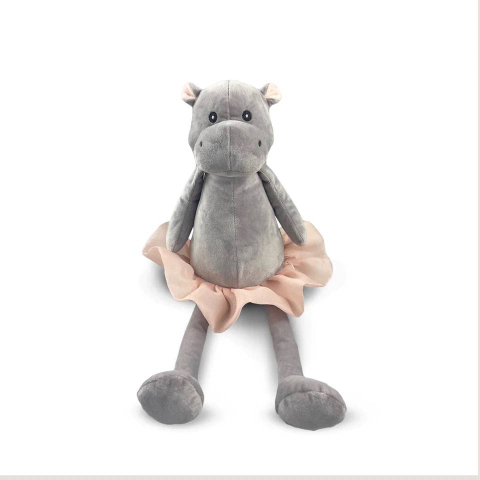 Mi mejor amigo, un hipopótamo de peluche bailando