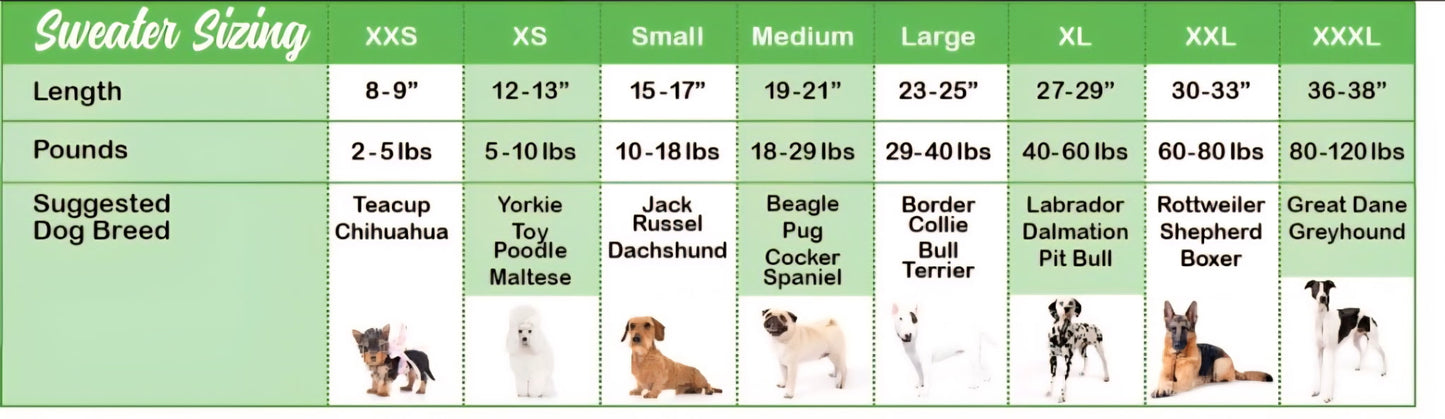 Candy Cane Knit Dog Sweater