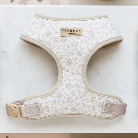 Luxe Adjustable Neck Harness - Garden Meadow