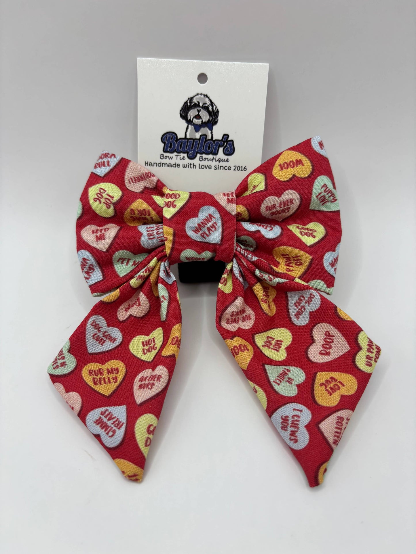 Conversation Heart Sailor Bow