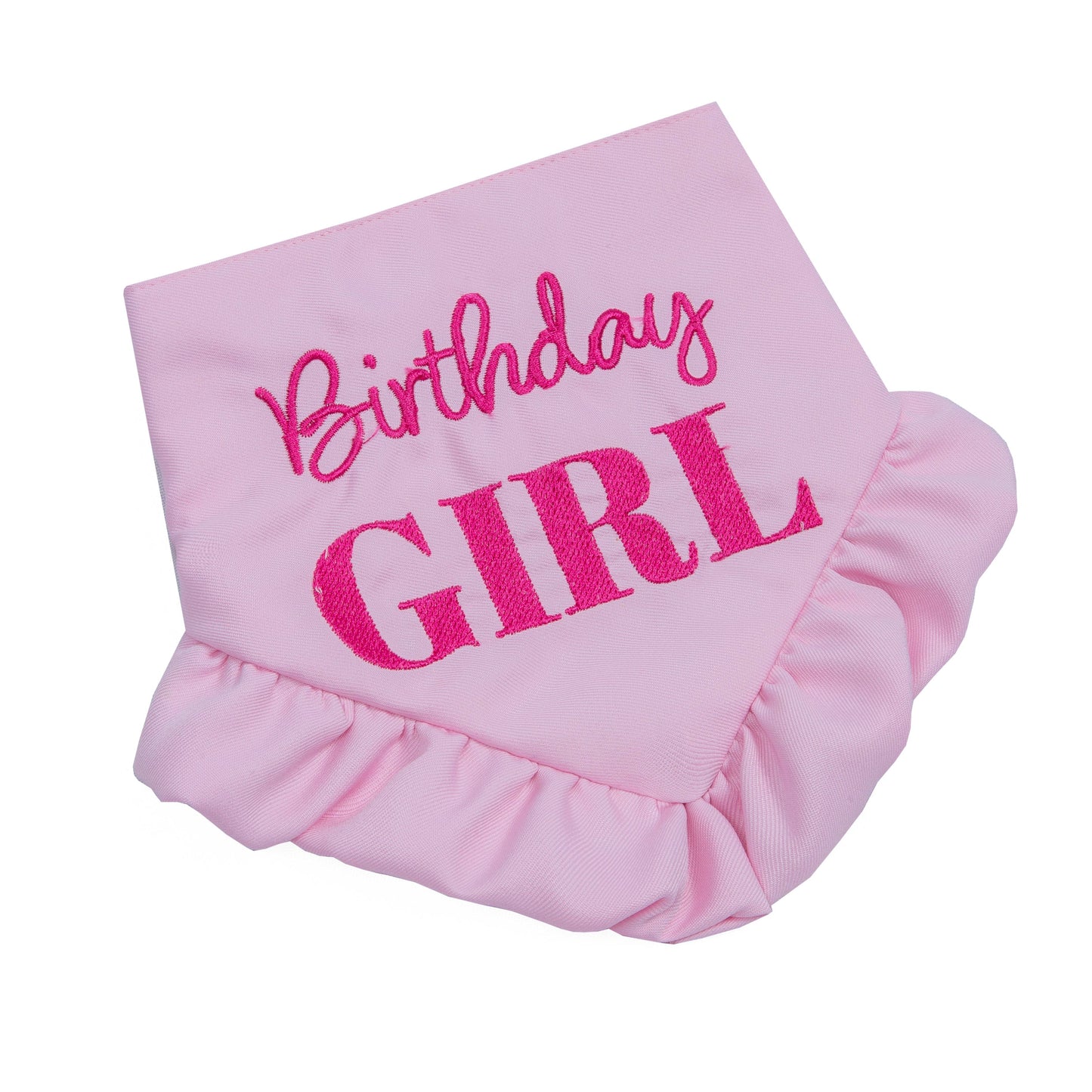 Dog Bandana Birthday Girl Skirt Pink