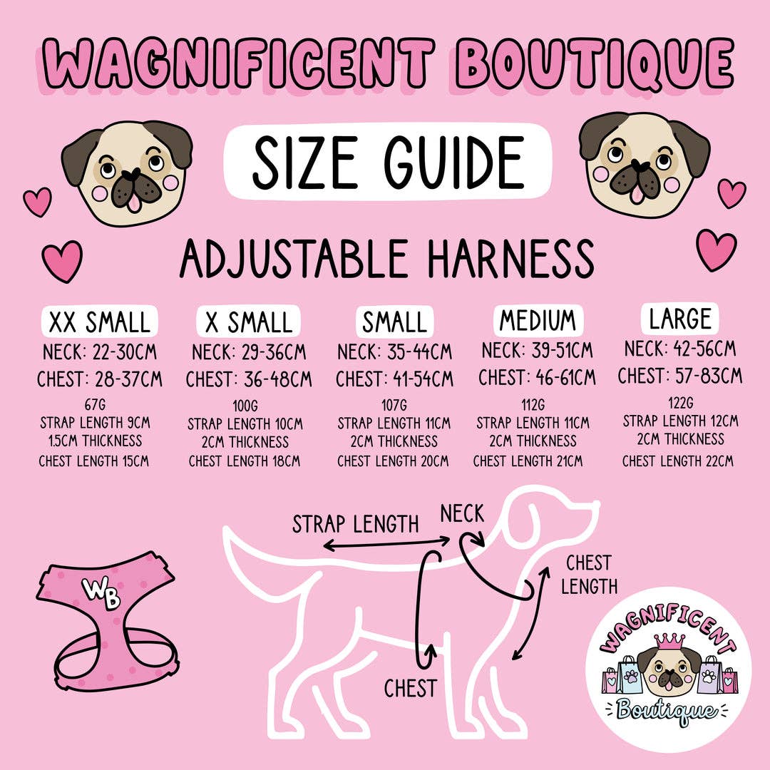 Mamas Girl Adjustable Dog Harness