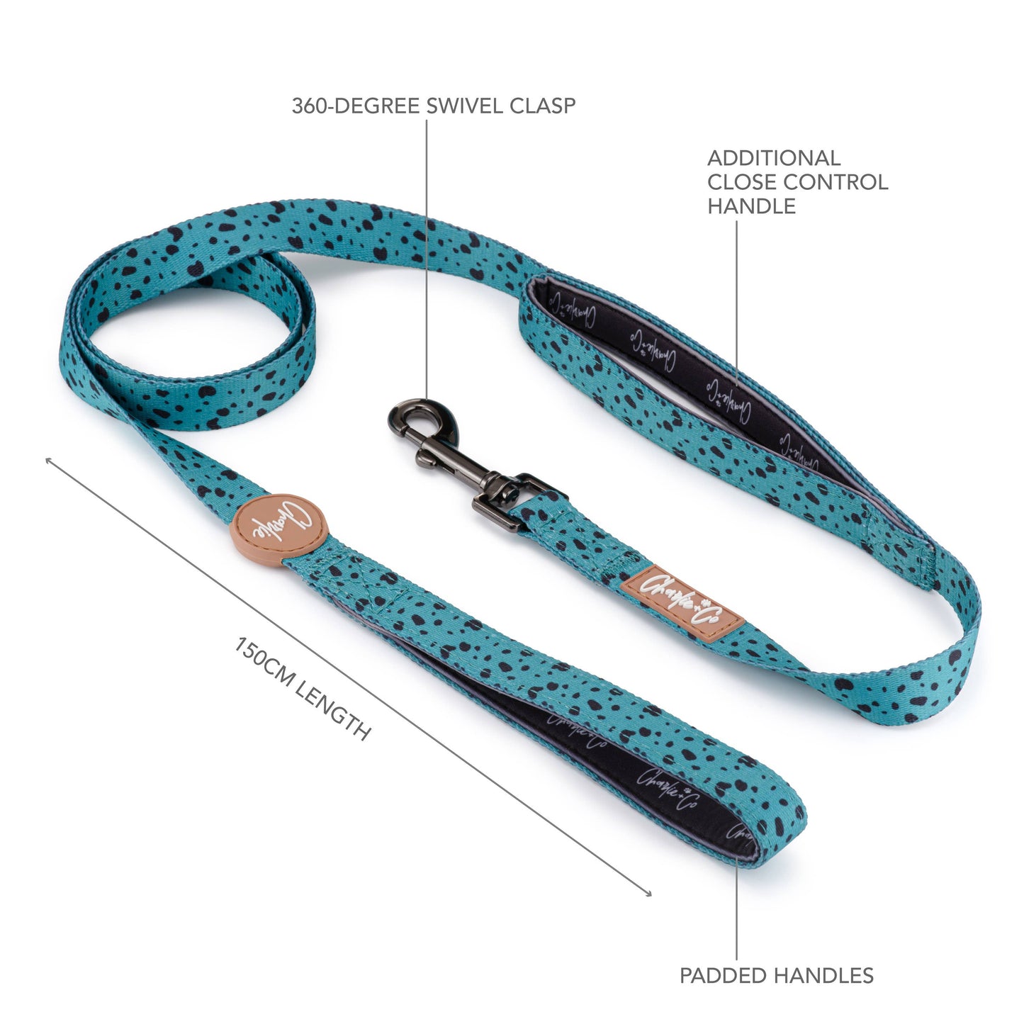 Correa para perros con doble asa Flo-REAL