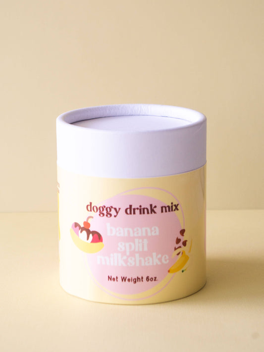Banana Split Milkshake - Drink Mix for Dogs: