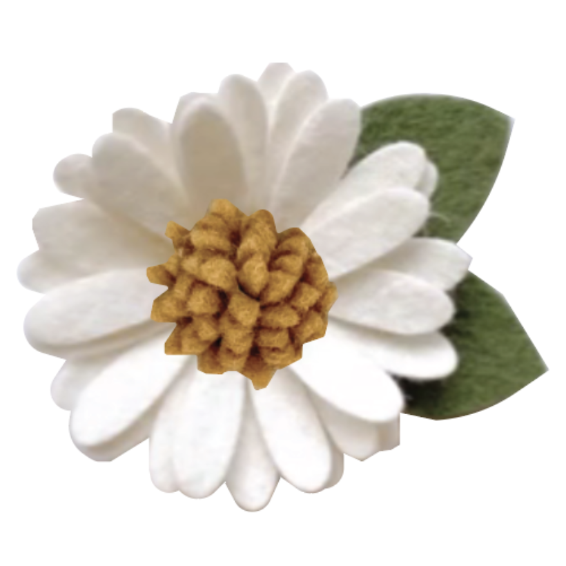 Daisy Dog Collar Flower