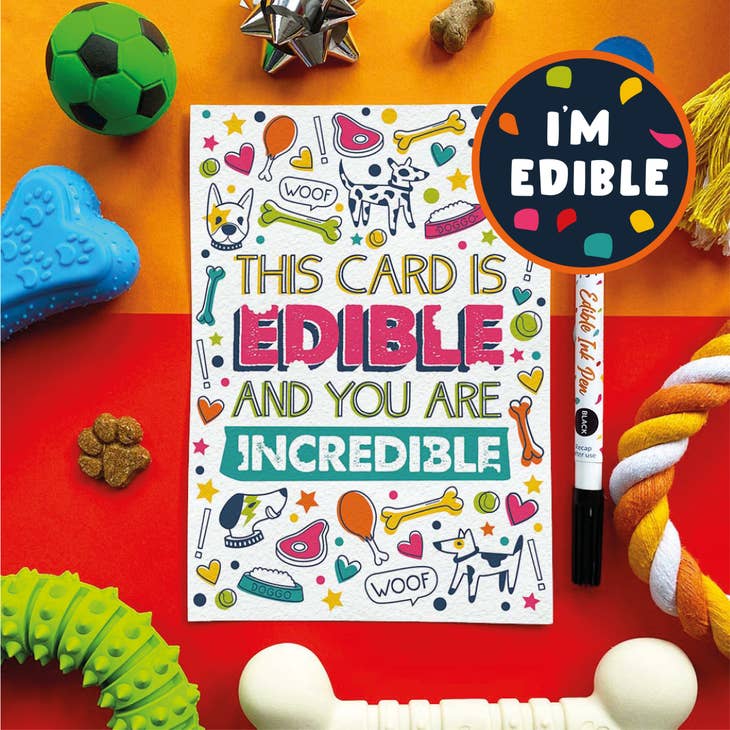 Edible Cards and Pen for Dogs - Scoff Paper