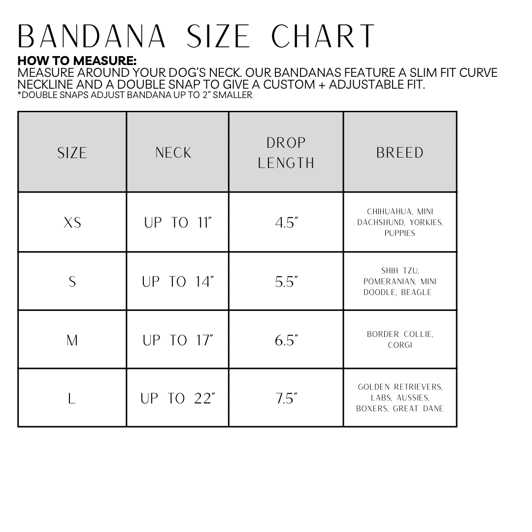 Blushing Dog Bandana