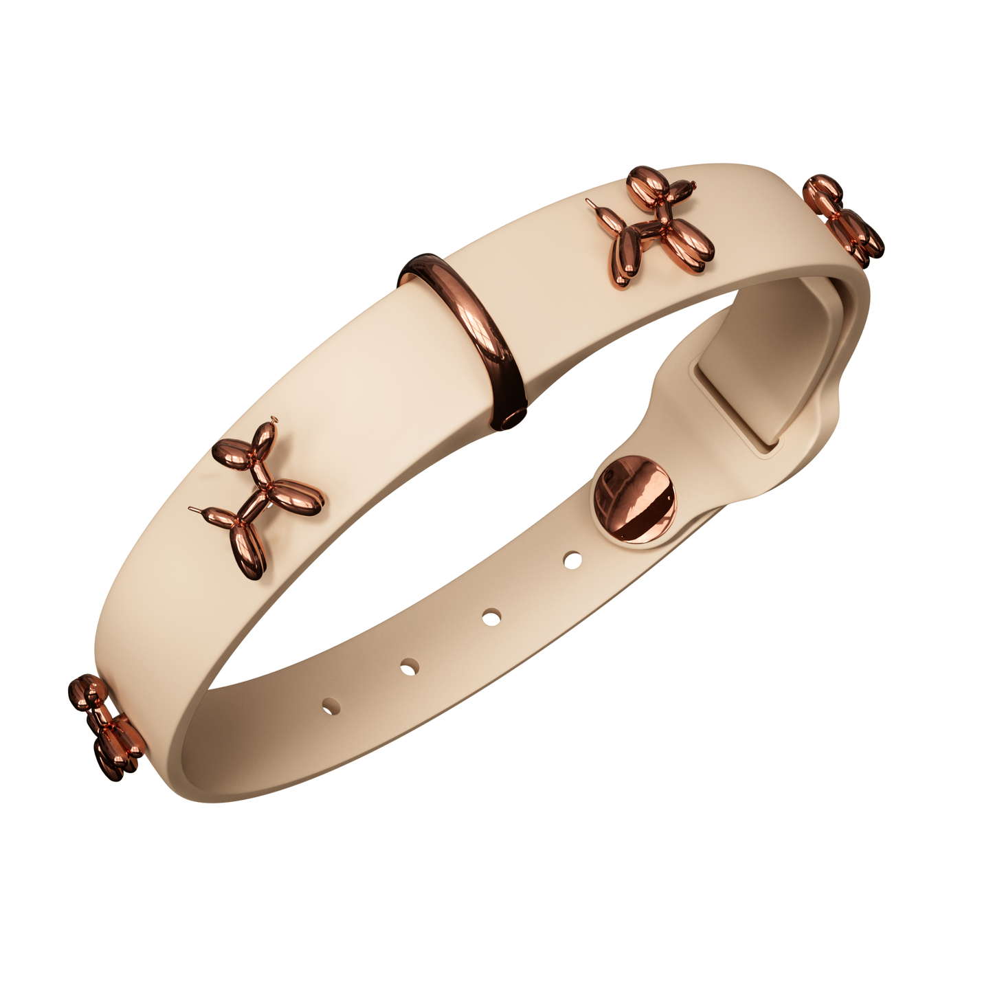 SANDDOG DOG COLLAR - BEIGE