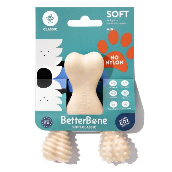 BetterBone SOFT Beef Dog Chew Toy Mini - Assorted Sizes