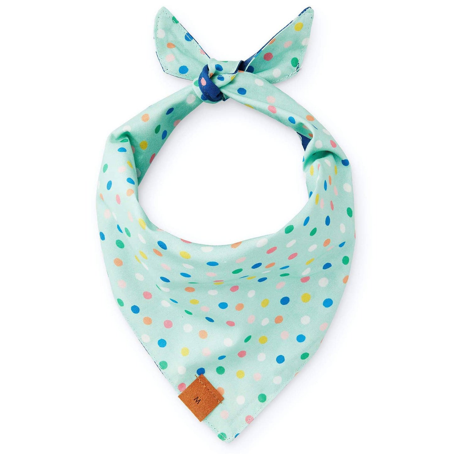 Birthday Yay Navy Dog Bandana (Reversible)