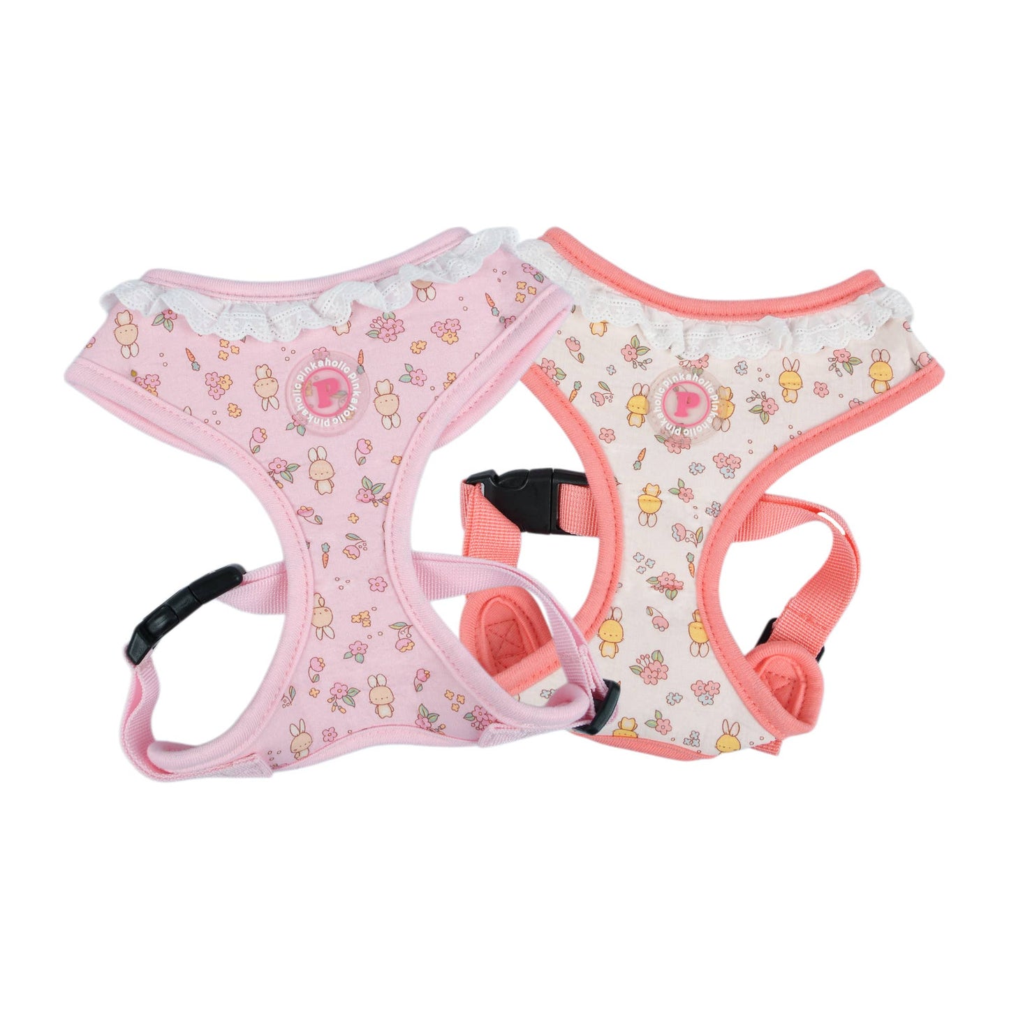 Pinkaholic Amara Over-the-Head Dog Harness Floral Ruffle:
