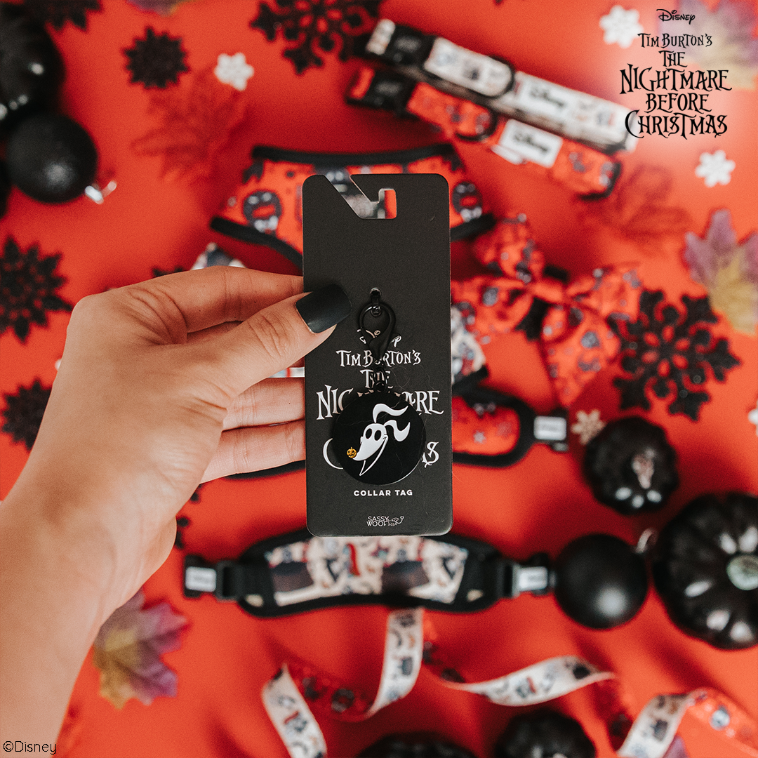 Placa para collar de perro: Pesadilla antes de Navidad™